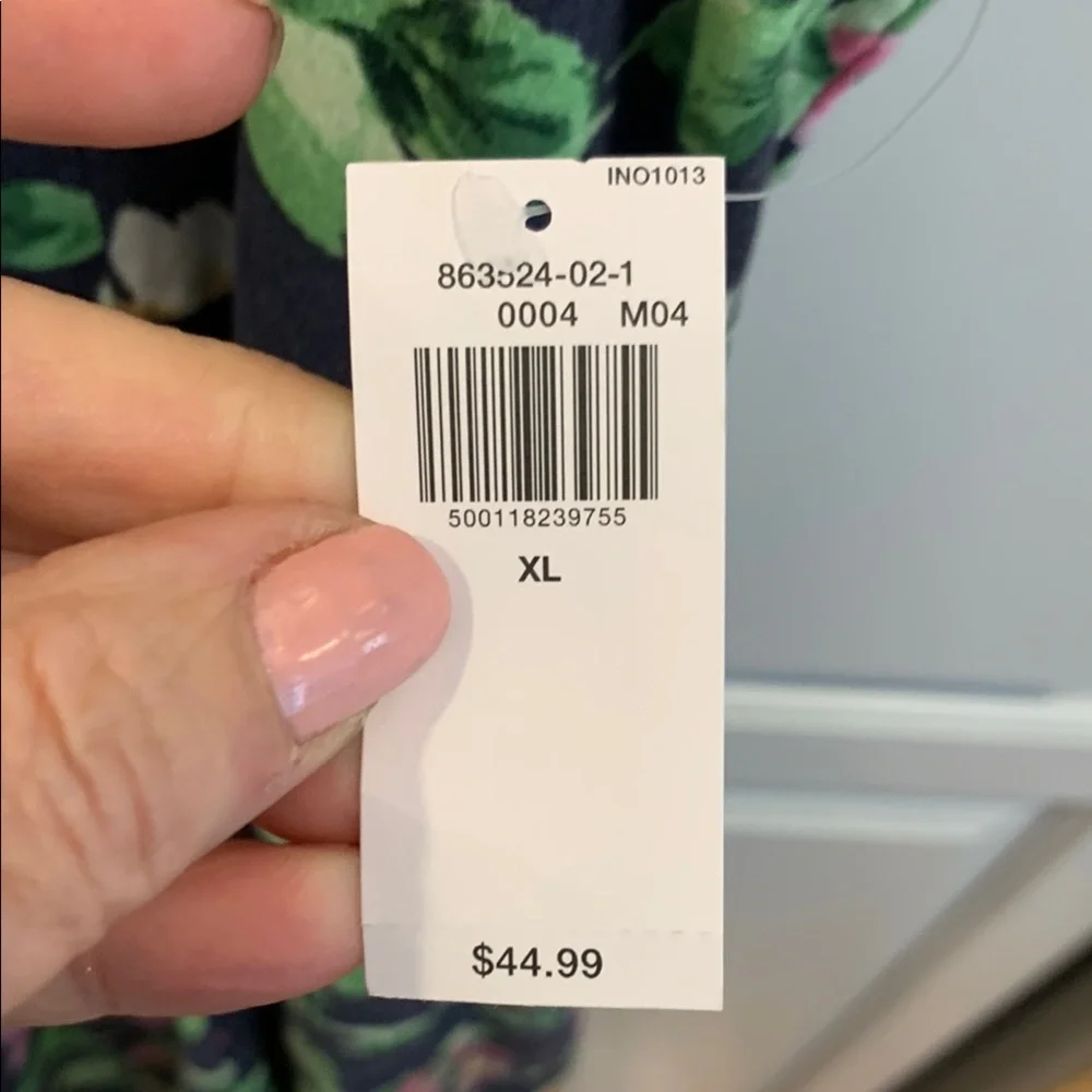 Old Navy Floral Sleeveless Dress. Ruched back. NWT. Size XL - Picture 3 of 8